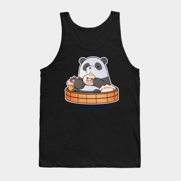 Panda Bear Dim Sum Tank Top by arisachibara